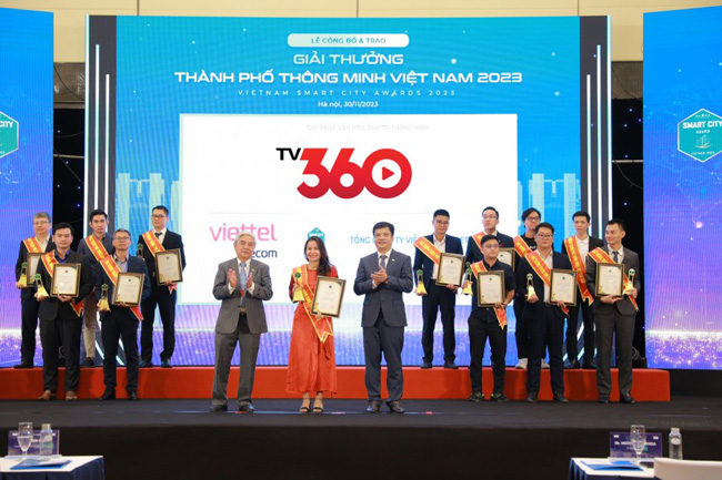 TV360 và nền tảng IoT của Viettel nhận giải Thành phố thông minh Việt Nam 2023