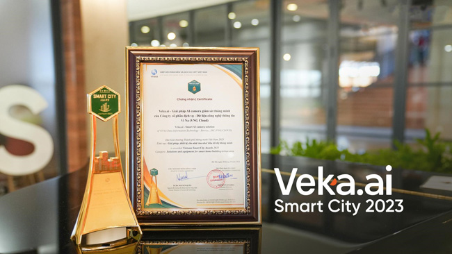 Veka.ai lần thứ hai giành giải thưởng Giải pháp cho Thành phố Thông minh 2023